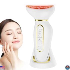 B0f6d8fwd4 Brand Generic 3-in-1 Led Face And Neck Massager With Heat Vibration For Home Skin Care