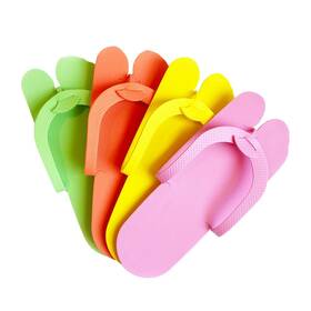 335289 Brand Zcollection 12 Pairs Eva Disposable Pedicure Slippers Anti-slip Party Pack Zmoi