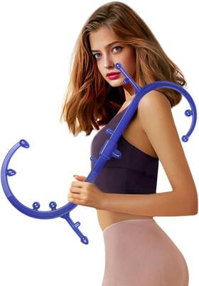 Branded 313036551546 Back Massage Hook Trigger Point Massager Tool Handheld Self Cane For