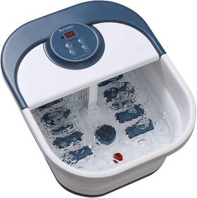 Branded 313108575555 Collapsible Foot Spa Bath Massager With Heat Bubbles Pedicure 8