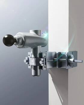 Am-2735 Branded Massage Gun Holder Plus For Back Muscle Hands Free Percussion All Aluminium