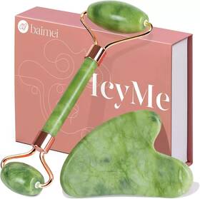 B08rd6s5hf Branded Icyme Gua Sha And Jade Roller Facial Tools Face Set For Puffine