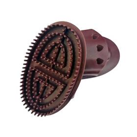 Dh-005 Branded 2pcs Meridian Massage Brush Body Massager Tapping Comb Brown Color New