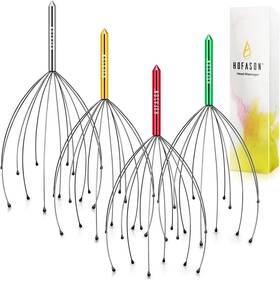 Hm-124p Branded 4 Pack Head Massager Scratcher Scalp Christmas Gift Ideas Stockin