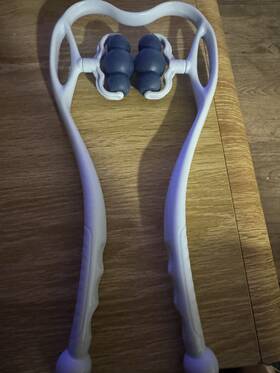 Broman 602024609032 Neckbud Ultimate Neck Massager Roller For Pain Relief Deep Tissue 6 Ball -blue