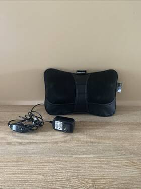 Brookstone 021331064455 Shiatsu Neck And Lumbar Massager Deep Kneading Massage Pillow Tested
