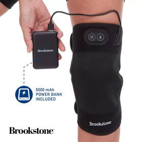 Brookstone 021331074096 Hot/cold Knee Wrap Massager Cordless