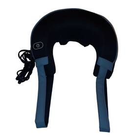 229j Brookstone Shiatsu Massager With Neck Shoulders Black Hand Straps Euc