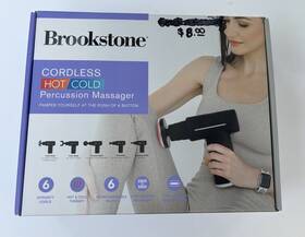 Bk1777m Brookstone Cordless Hot Cold Percussion Massager Gun Ae
