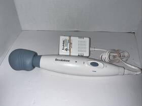 D3-15 Brookstone Acuvibe Softtouch Vibrating Personal Massager White Blue Tested