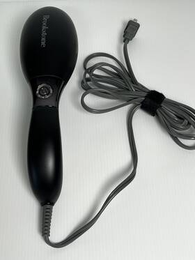 F-436 Brookstone 3 Speed Handheld Vibrating Massager Black Tested And Working