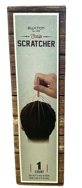 Buxton 490441511812 Travel Scalp Scratcher Head Massager New In Box