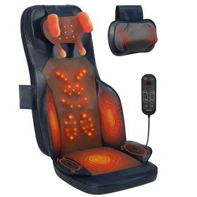 Bwpiwpr Yds-2507a-navy Shiatsu Massage Cushion For Neck And Back With Heat - 4d Kneading Vibration
