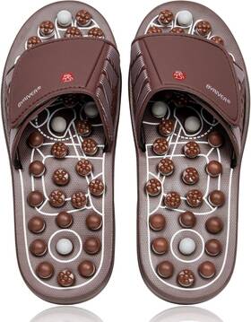 B08d3gzd9p Byriver Under Desk Foot Massager Footrest Acupressure Slippers Sandals Shoes Mat