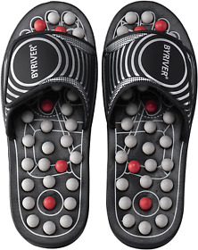 Byriver Deep Tissue Foot Massager Massage Slippers Sandals Shoes Relief Neuropa