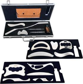 Byyddiy 644097388728 17 In 1 Stainless Steel Gua Sha Muscle Scraper Tools Family Kit