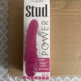 California Exotic 716770101327 Premium Power Stud Rechargeable Curvy Vibe In Pinkpower Studs Massager