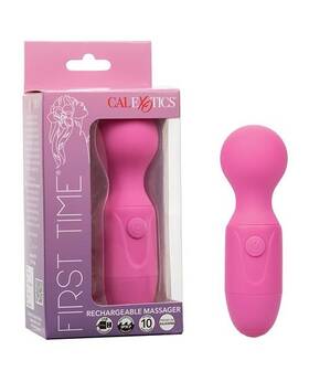 California Exotic 716770108678 First Time Rechargeable Vibrator Massager Pink Personal
