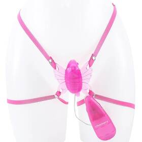 California Exotics 716770002853 Pinkcherry Wearable Butterfly Vibe In Pink