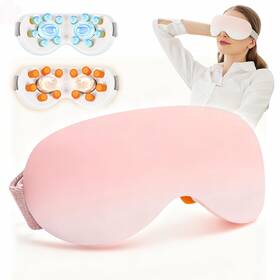Camlke Ca-aem01-pi Eye Massager With Heat And Cooling For Migraines 14 Massage Nodes S