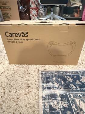 Jxk002-a Carevas Shiatsu Pillow Massager With Heat For Back And Neck