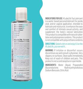 40799 Cc Wellness Llc Lubelife Water Based Lube Toy-safe Personal Lubricant For Men Women &