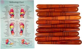 Fhm101 Cccollections Wood Therapy Massage Tools Reflexology Wooden Stick Tool Trad