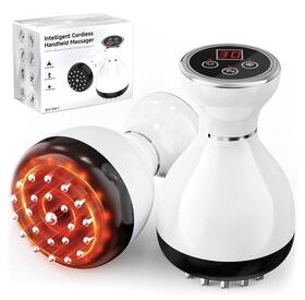 Bm-044-1 Choufaly Cordless Heated Lymphatic Drainage Massager Vibration White