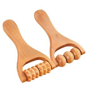 Gdk9f224216317wa0o Ciieeo 2 Pack Wooden Massage Roller - Bead Tool For Legs Arms And Feet Ti