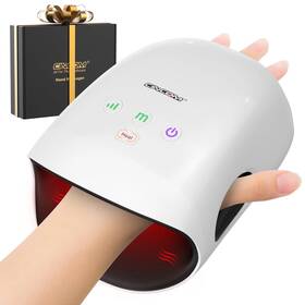 Cincom 940525810828 Wmt-hand-01-wh Cordless Hand Massager With Heat And Compression White