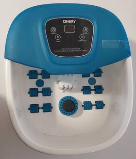 Cin-01 Cinery Pedicure Grinding Stone Foot Spa Bath Massager Heat Water Boubles