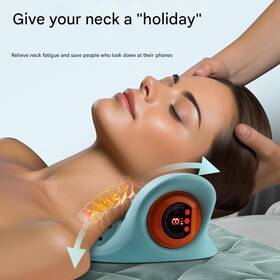 Clqpy 717097671753 Portable Neck Massager Pillow With Heat Deep Tissue Relief For And Back