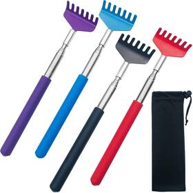 Clrbeatty123 Clrbeatty 758840651929 4pcs Portable Extendable Back Scratcher Telescoping For Women