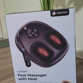 Co-5503rc Cococo Foot Massager Heated Remote Control Knead Compress Black