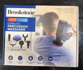Bk1777m-nvy Collections Etc Hot And Cold Percussion Massager With 6 Inter Changeable Heads New-open Box
