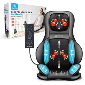 2309a-2 Comfier -2309a-2 Neck Back Massager With Heat Shiatsu Massage Chair Pad 2d/3d Kneading