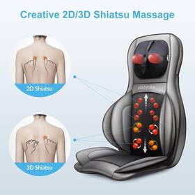 Cf-2307a-us Comfier Massager Chair With Heat Shiatsu Neck Back Portable