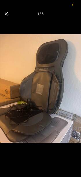 Comfier Cf-2913 Shiatsu Massage Cushion For Neck And Back With Heat Remote Gray