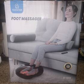 Cf-5310-wm Comfier Heated Shiatsu Foot Massager Compression Vibrating Black