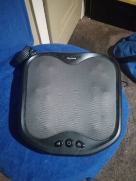 Cf-5903 Comfier 2-in-1 Electric Shiatsu Foot And Back Massager With Heat Black