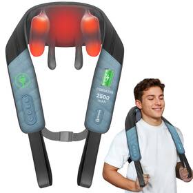 Cf-6812blu Comfier Best Shiatsu Neck Massager With Heat For Deep Tissue Electric Shoulder And Back