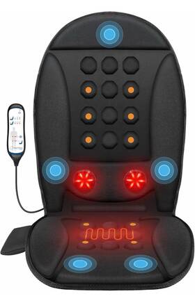 Cf-9989 Comfier Massage Seat Cushion With Heat Vibration Back Massager For Chair