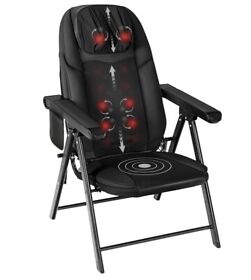 Comfier Portable Folding Massage Chair-shiatsu Neck And Back Massager With Heat