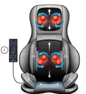Wm-2309a-app Comfier Brand New Shiatsu Massager Chair Pad With App Control - Heat And Massage For Body