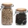 Comin18ju033260  Circleware Wooden Cottage Glass Canister Jar Set With 704572670837