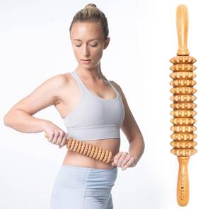 Company 445038739783 Wood Therapy Roller For Maderoterapia Lymphatic Drainage Cellulite Massage An