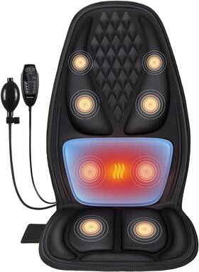 Comrelax 445041960983 Back Massager For Chair With 8 Motors Massage Pad Seat Lum