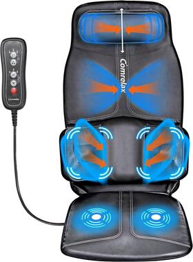 Comrelax 605646784064 Back-massager With Compression And Vibration Massage Chair Pad For H