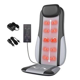 Comrelax 605646792618 Shiatsu Back Massager With Heat Chair Pad For Pain Relief Deep Tiss