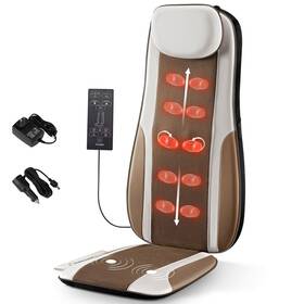 5ft1-6ft0 Comrelax Co-6122 Shiatsu Back Massager With Heat Massage Chair Pu Leather Fit 2 Adapters